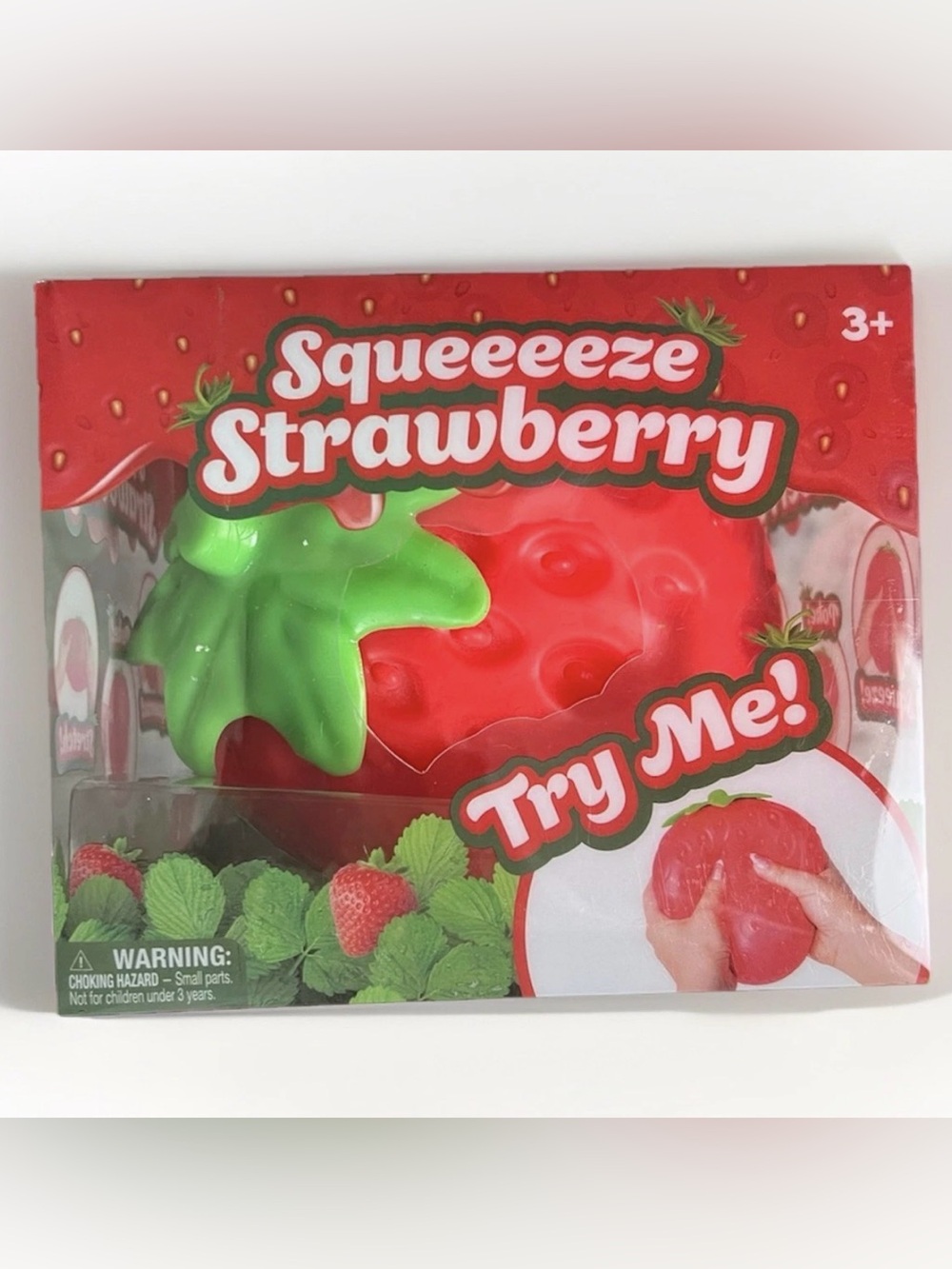 Sunny Days Squeezy Strawberry XL VIRAL Squishy - ON HAND *FAST SHIP*